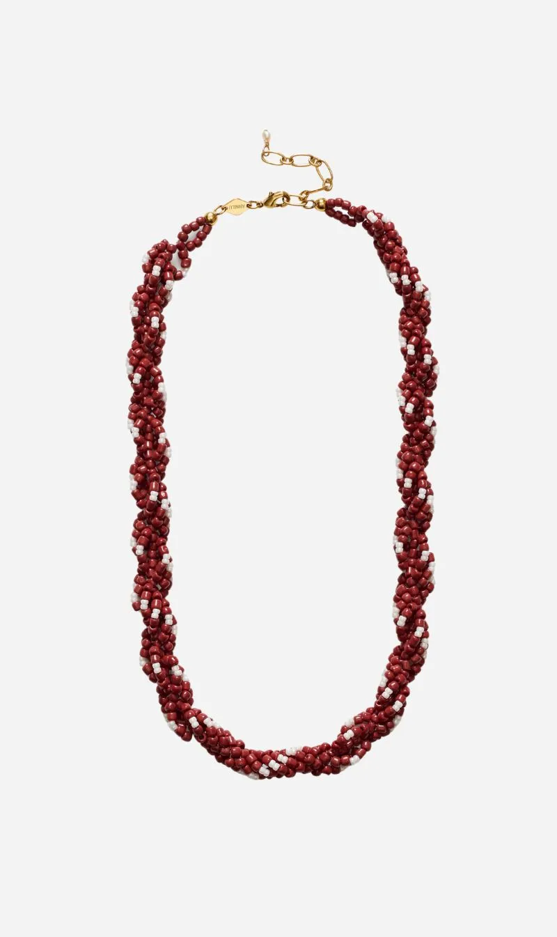 Anni Lu | Rodeo Necklace - Deep Burgundy sold by Sisters & Co