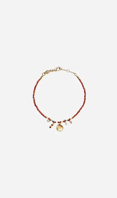 Anni Lu | Maroon Harmony Bracelet - Gold sold by Sister & Co