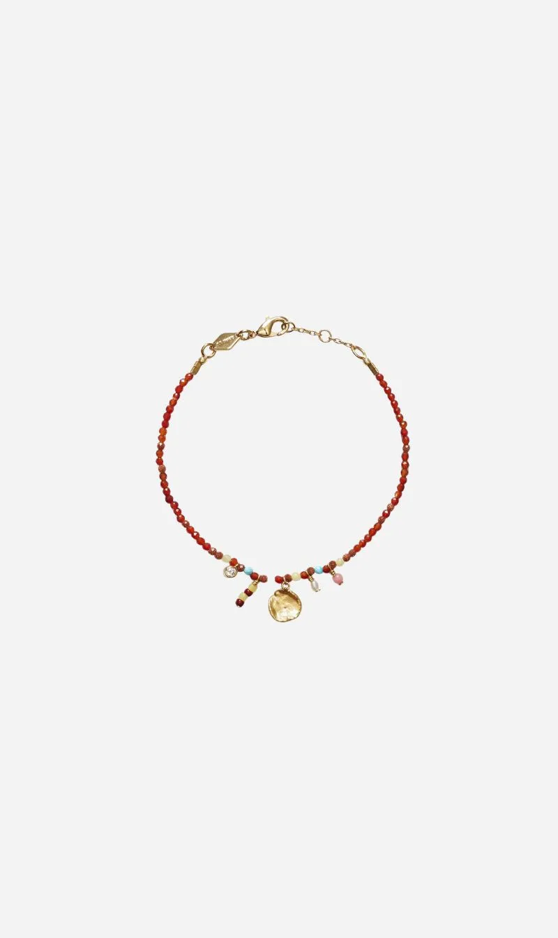 Anni Lu | Maroon Harmony Bracelet - Gold sold by Sisters & Co