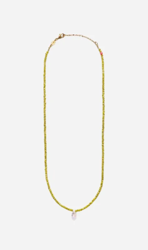 Anni Lu | Cosmic Cactus Necklace - Pale Olive sold by Sister & Co