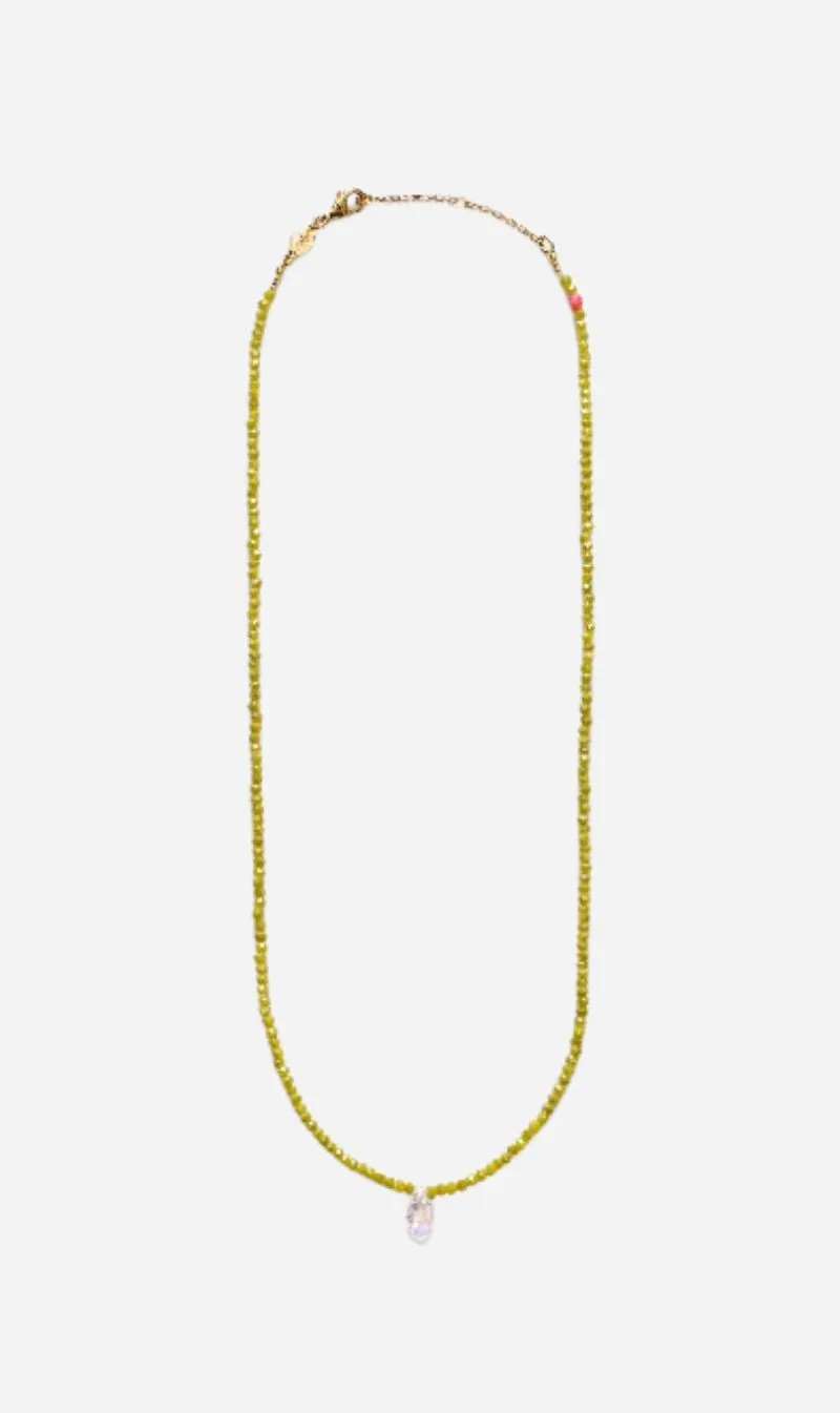 Anni Lu | Cosmic Cactus Necklace - Pale Olive sold by Sisters & Co