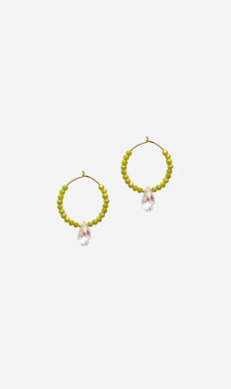 Anni Lu | Cosmic Cactus Hoop - Pale Olive sold by Sister & Co