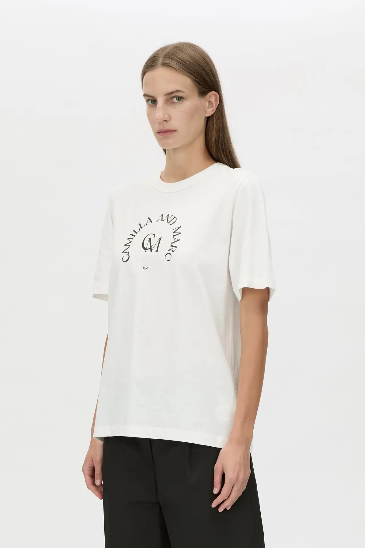 Camilla and Marc | Karine Graphic Tee - Soft White sold by Sisters & Co product image thumbnail 2