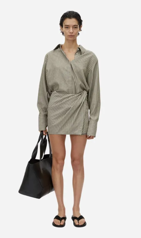 Camilla and Marc | Illias Skirt - Ash Stripe sold by Sister & Co