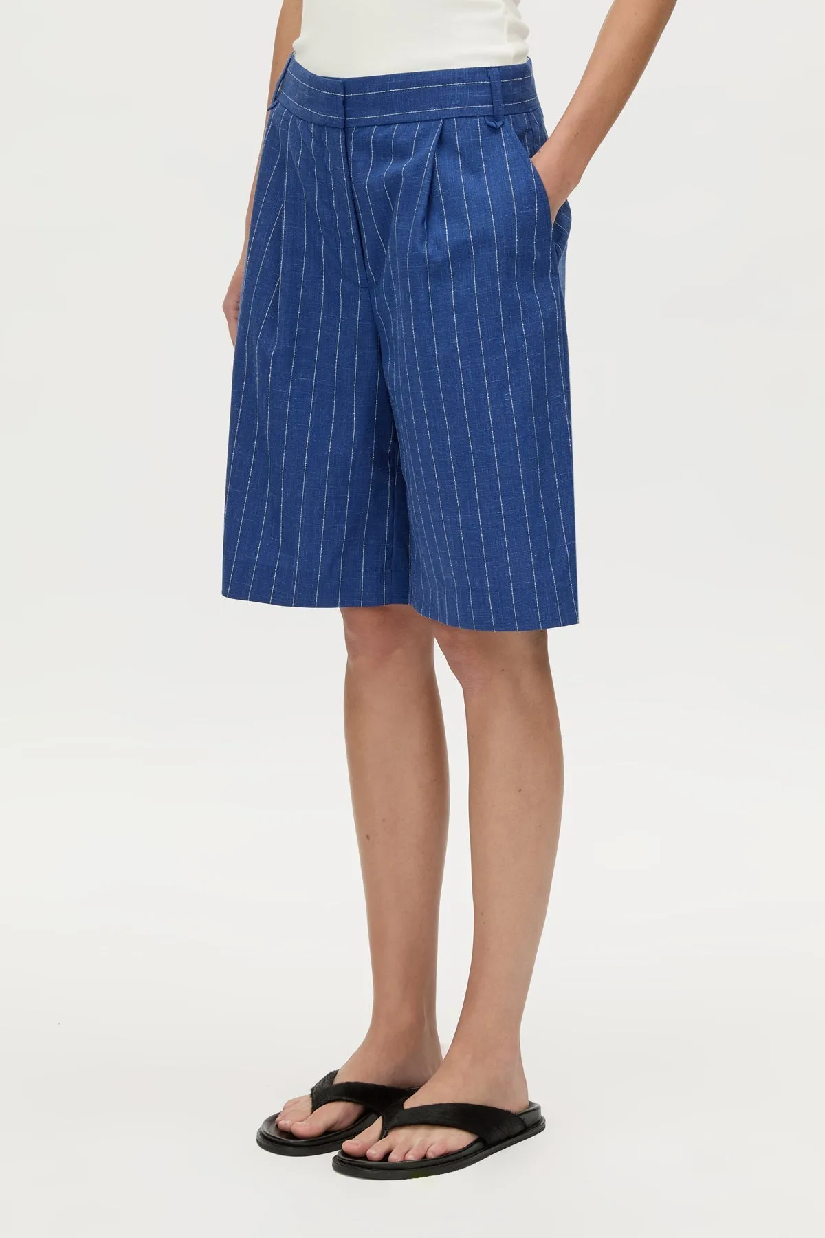 Camilla and Marc | Alberto Short - Blue White Stripe sold by Sisters & Co product image thumbnail 3