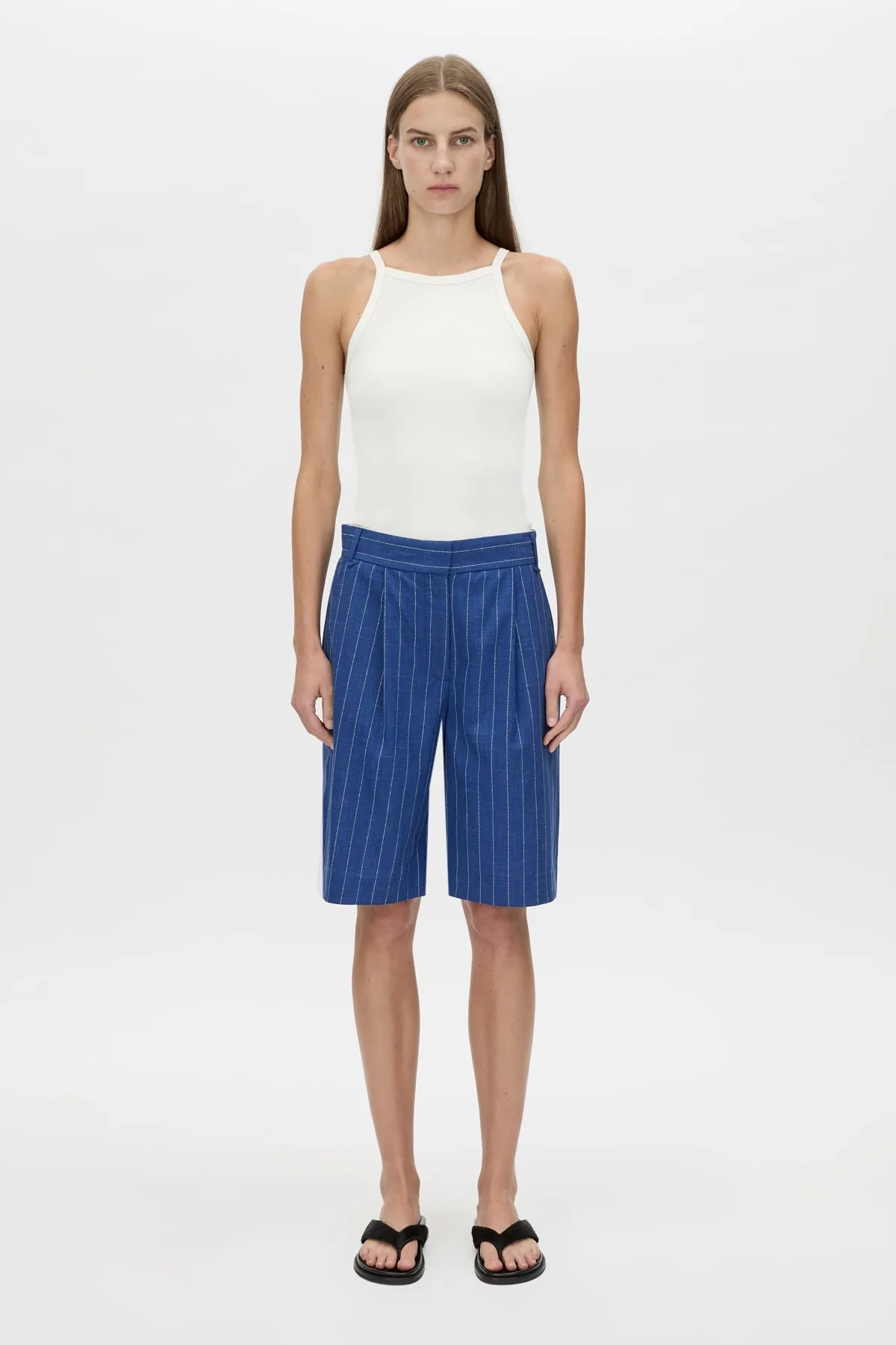 Camilla and Marc | Alberto Short - Blue White Stripe sold by Sisters & Co product image thumbnail 2