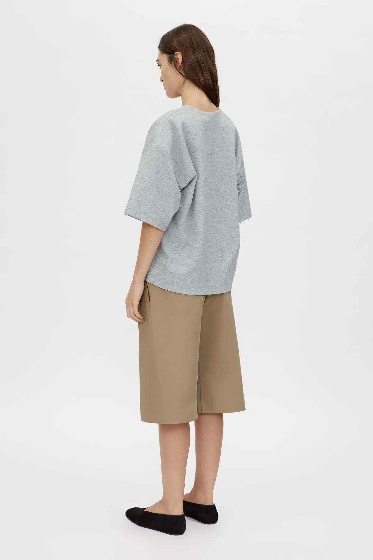 Camilla and Marc | Canova V Neck Tee - Grey Marle sold by Sisters & Co product image thumbnail 4
