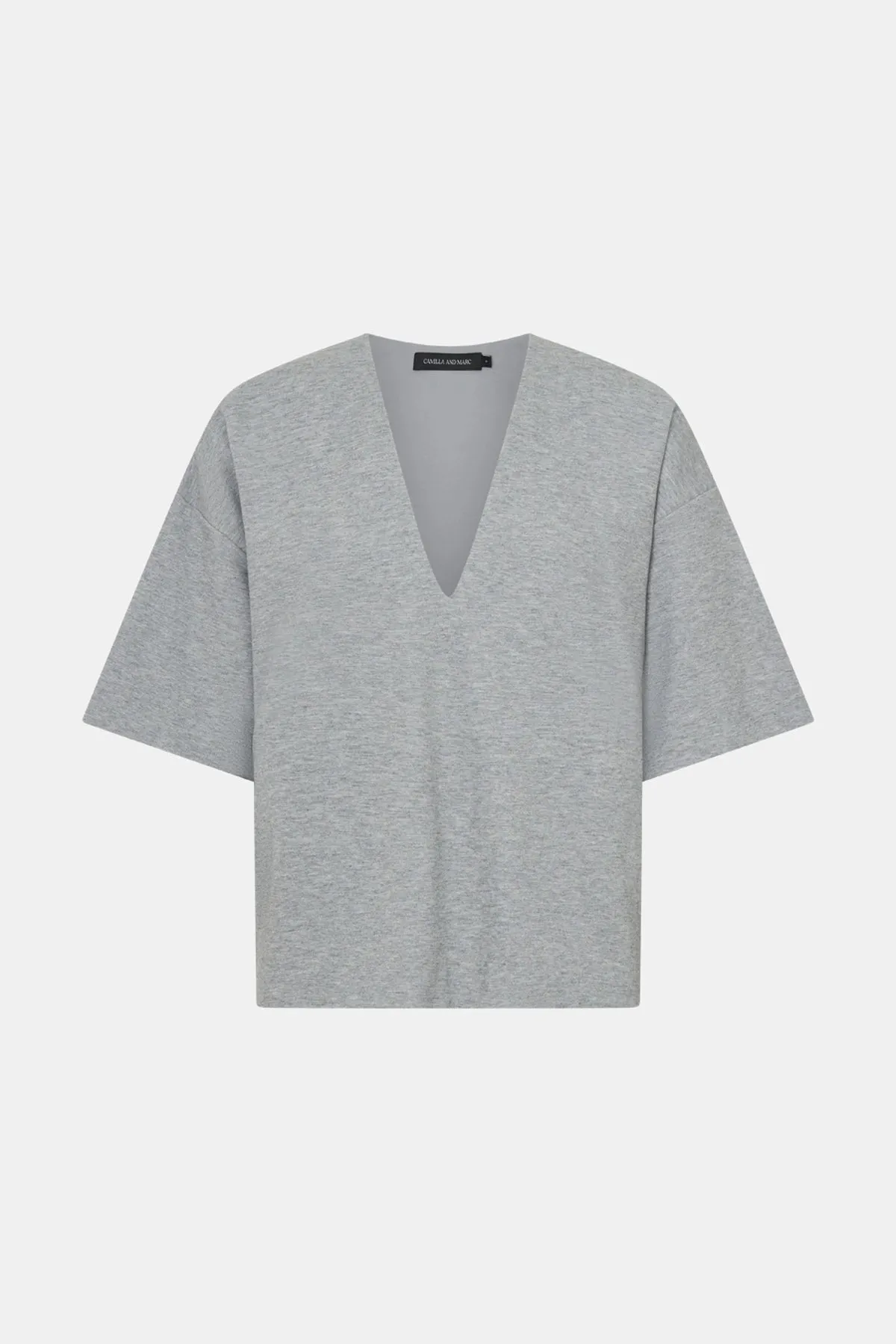 Camilla and Marc | Canova V Neck Tee - Grey Marle sold by Sisters & Co product image thumbnail 5