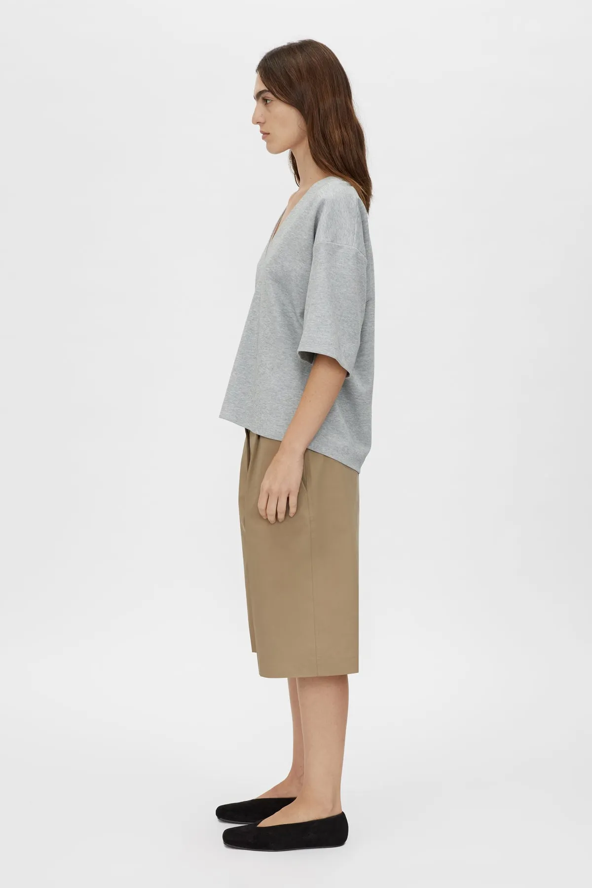 Camilla and Marc | Canova V Neck Tee - Grey Marle sold by Sisters & Co product image thumbnail 3