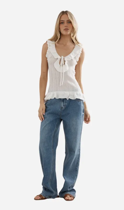 Caitlin Crisp | Darwin Tank - White sold by Sister & Co