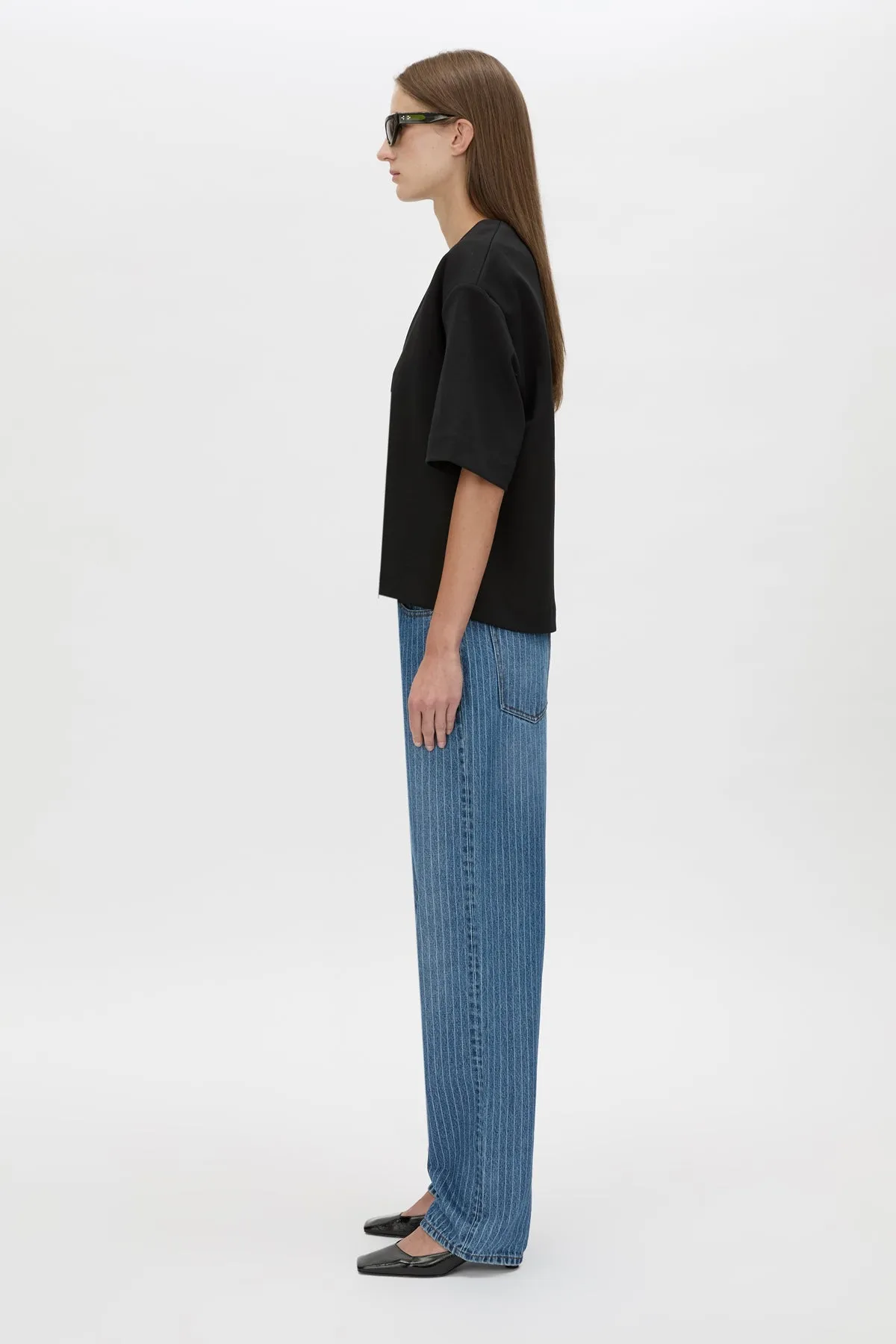 Camilla and Marc | Canova V Neck Tee - Black sold by Sisters & Co product image thumbnail 3