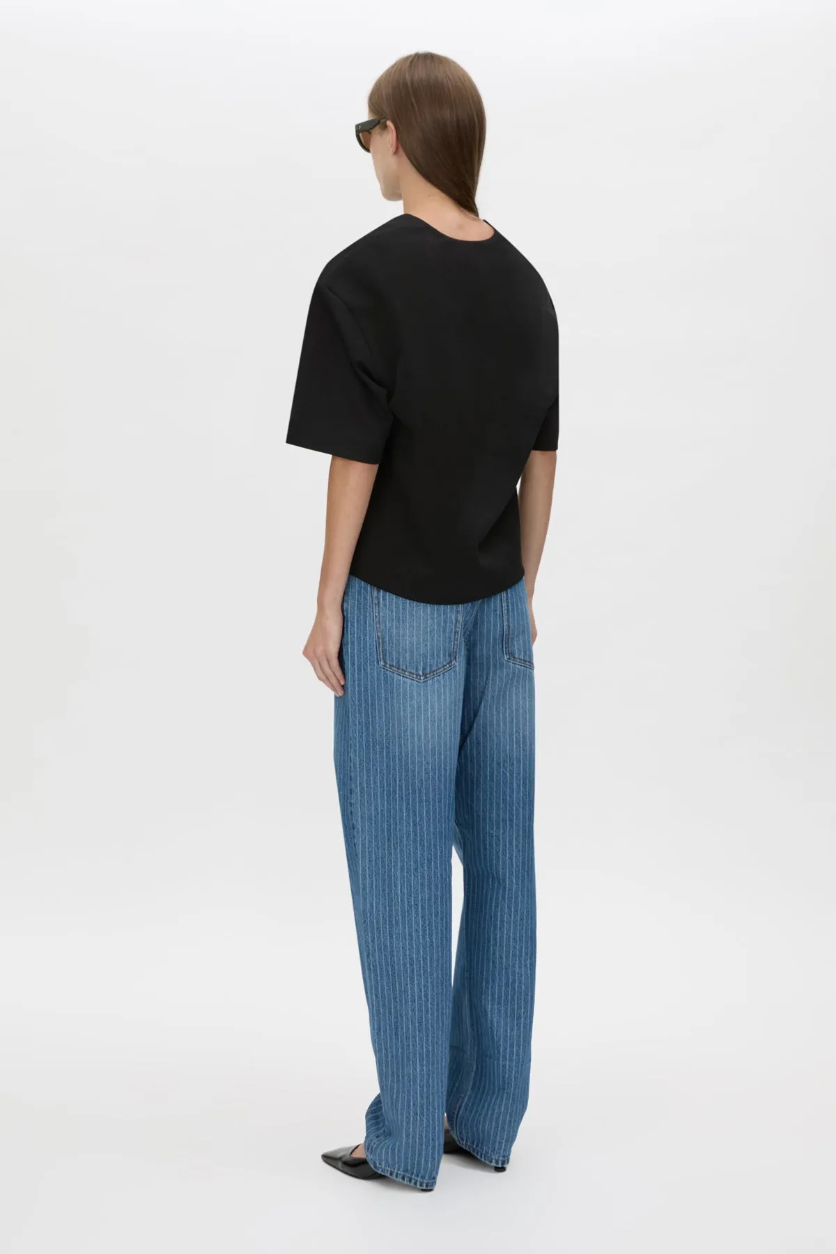 Camilla and Marc | Canova V Neck Tee - Black sold by Sisters & Co product image thumbnail 4