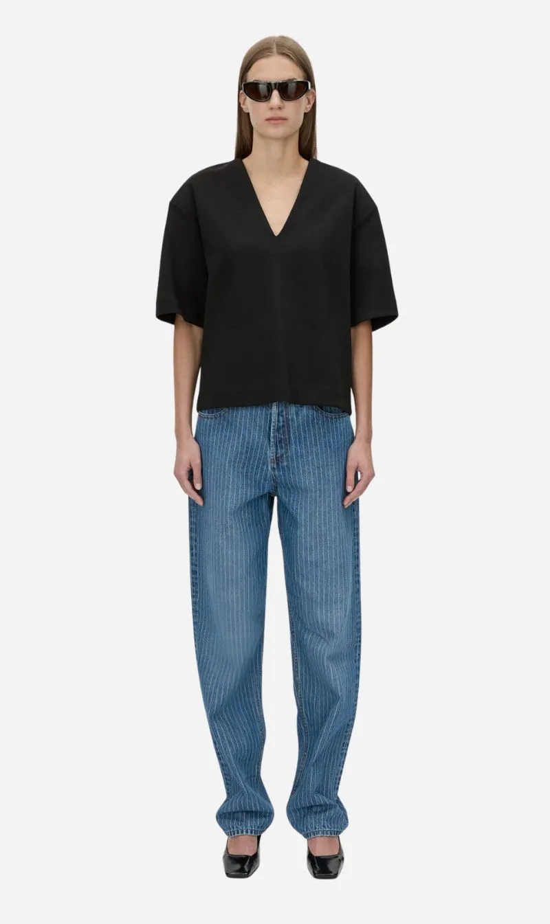 Camilla and Marc | Canova V Neck Tee - Black sold by Sisters & Co