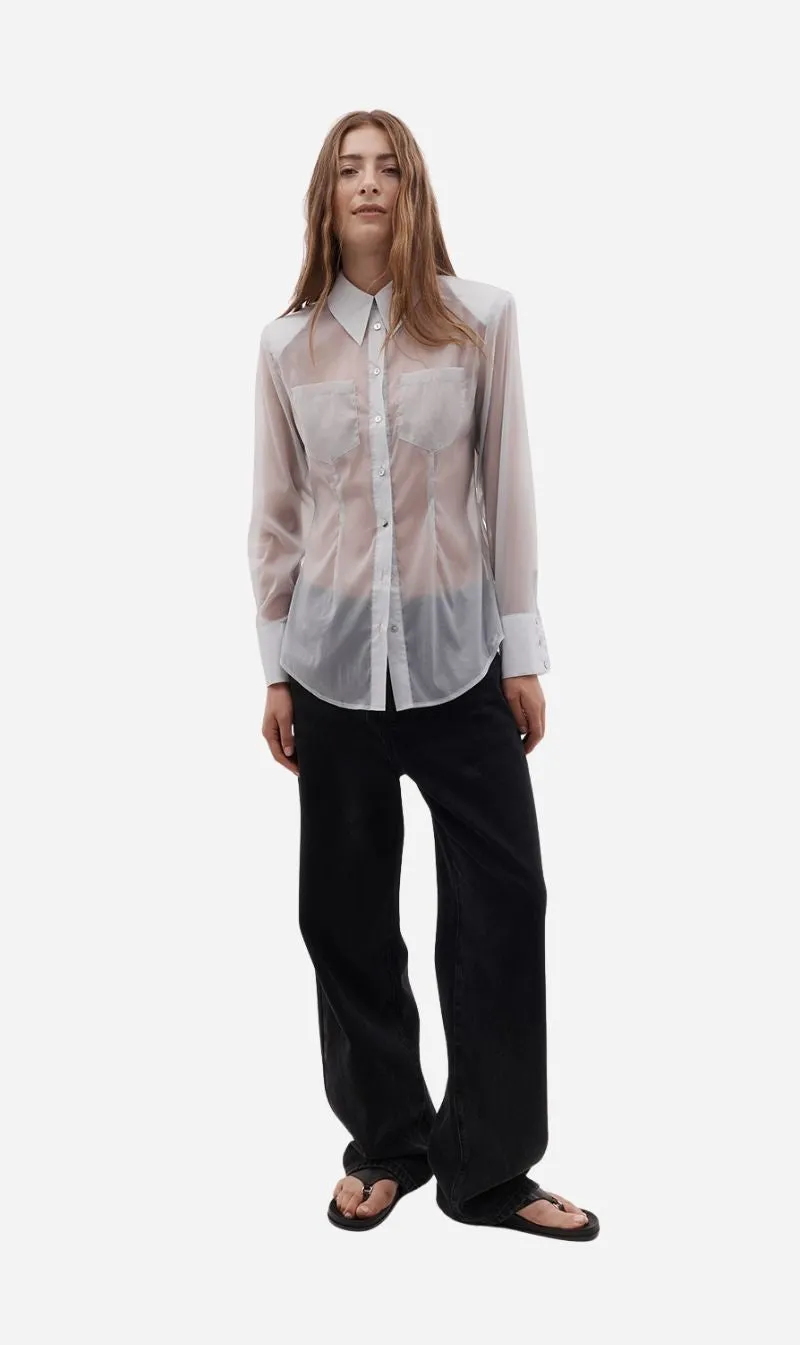 Rebe | Ralph Shirt - Sea Foam sold by Sisters & Co