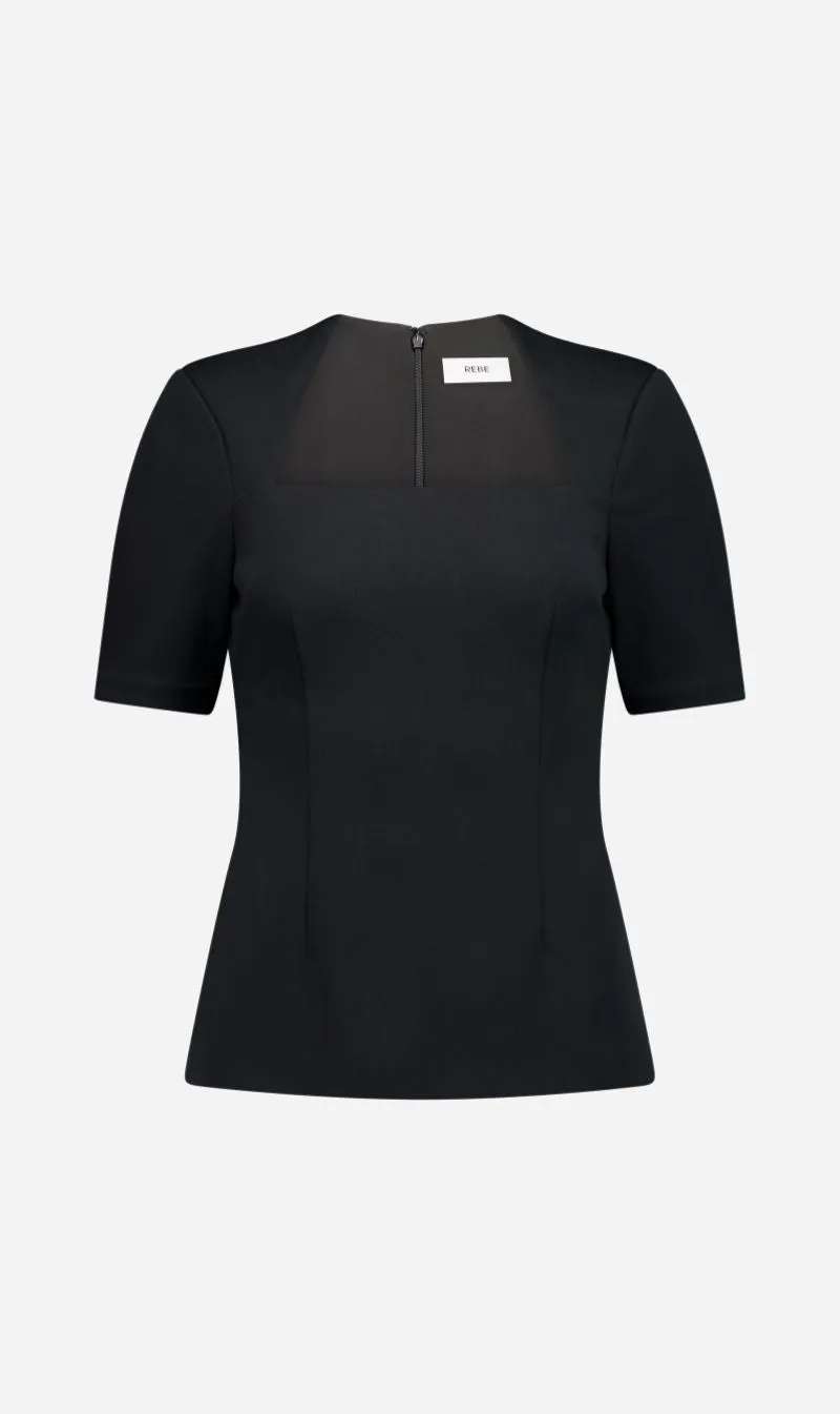 Rebe | Elise Top - Black sold by Sisters & Co product image thumbnail 3