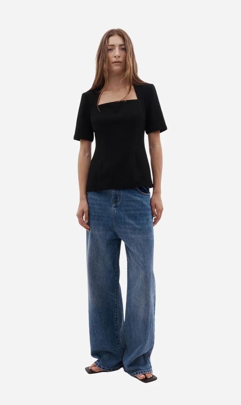 Rebe | Elise Top - Black sold by Sisters & Co