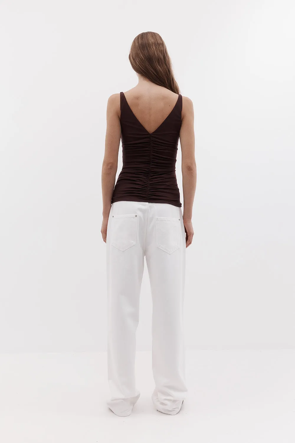 Rebe | Ruched Top - Plum sold by Sisters & Co product image thumbnail 2