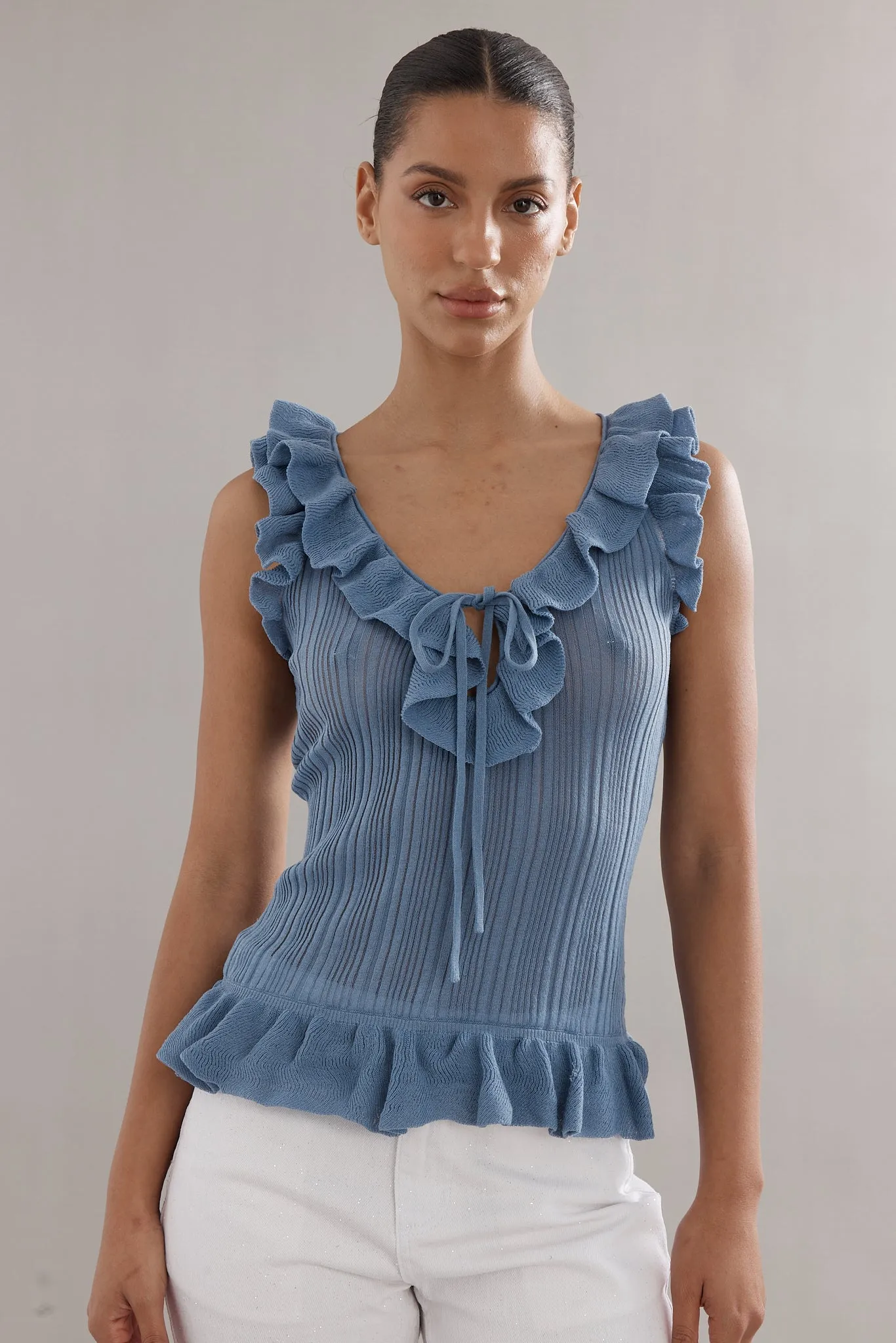 Caitlin Crisp | Darwin Tank - Blue sold by Sisters & Co product image thumbnail 4