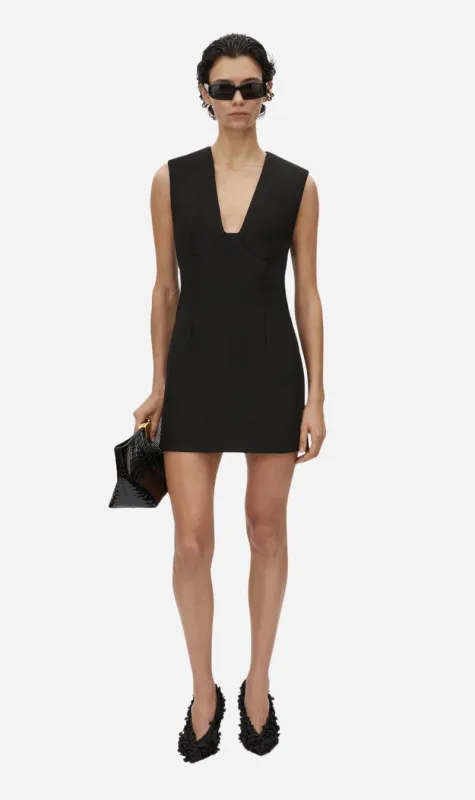Camilla and Marc | Mackinley V Neck Mini Dress - Black sold by Sister & Co