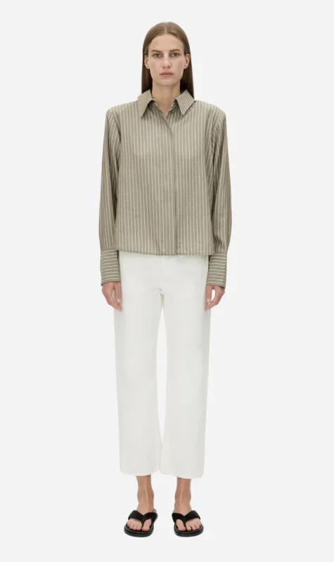 Camilla and Marc | Illias Shirt - Ash Stripe sold by Sister & Co