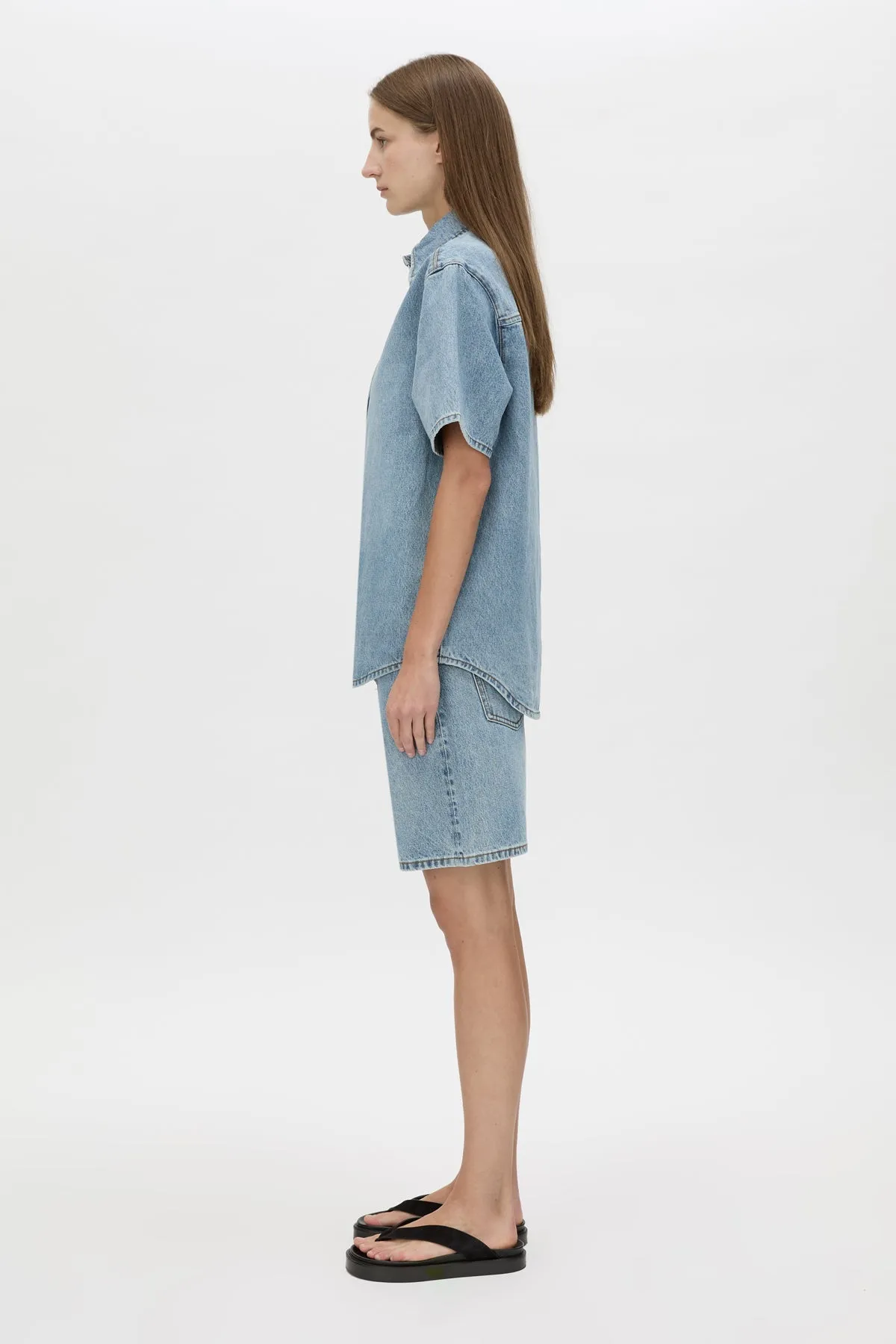 Camilla and Marc | Diego Denim Shirt - Light Vintage Blue sold by Sisters & Co product image thumbnail 3
