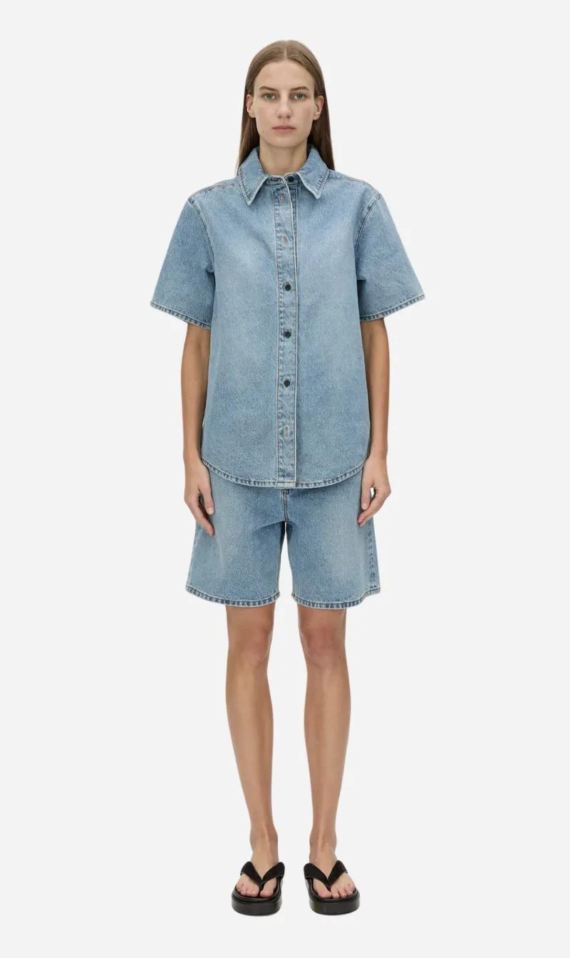 Camilla and Marc | Diego Denim Shirt - Light Vintage Blue sold by Sisters & Co