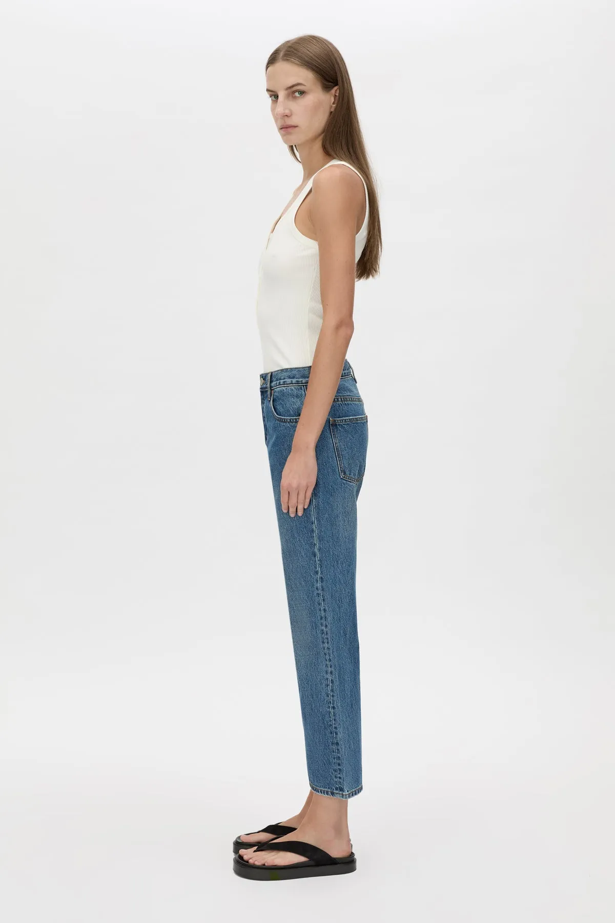 Camilla and Marc | Nora Button Down Tank - Soft White sold by Sisters & Co product image thumbnail 3