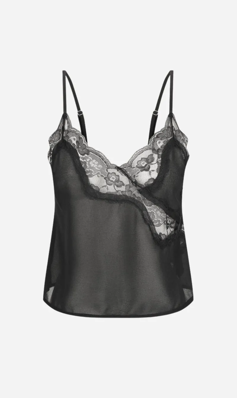 Kat the Label | Hayden Camisole - Black sold by Sisters & Co