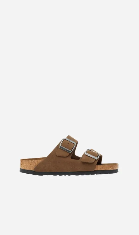 Birkenstock | Arizona Soft Foot Bed Suede Reg - Dark Tea sold by Sisters & Co