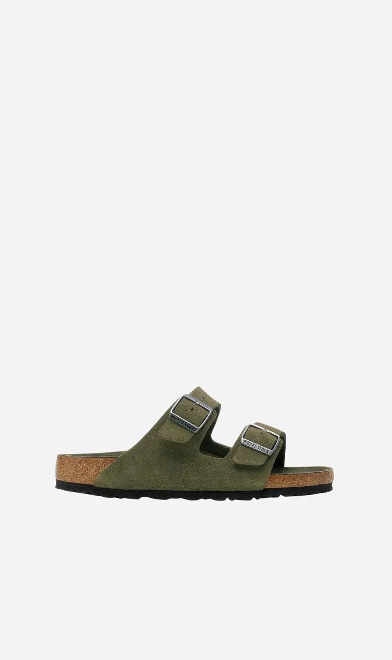 Birkenstock | Arizona Soft Foot Bed Suede Reg - Thyme sold by Sisters & Co