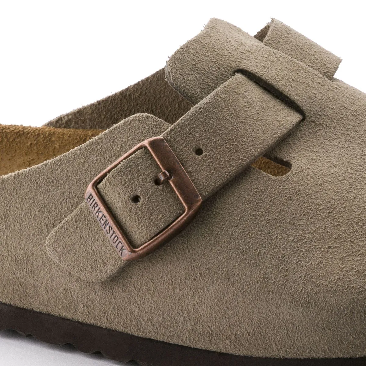 Birkenstock | Boston Soft Foot Bed Suede Reg - Taupe sold by Sisters & Co product image thumbnail 4