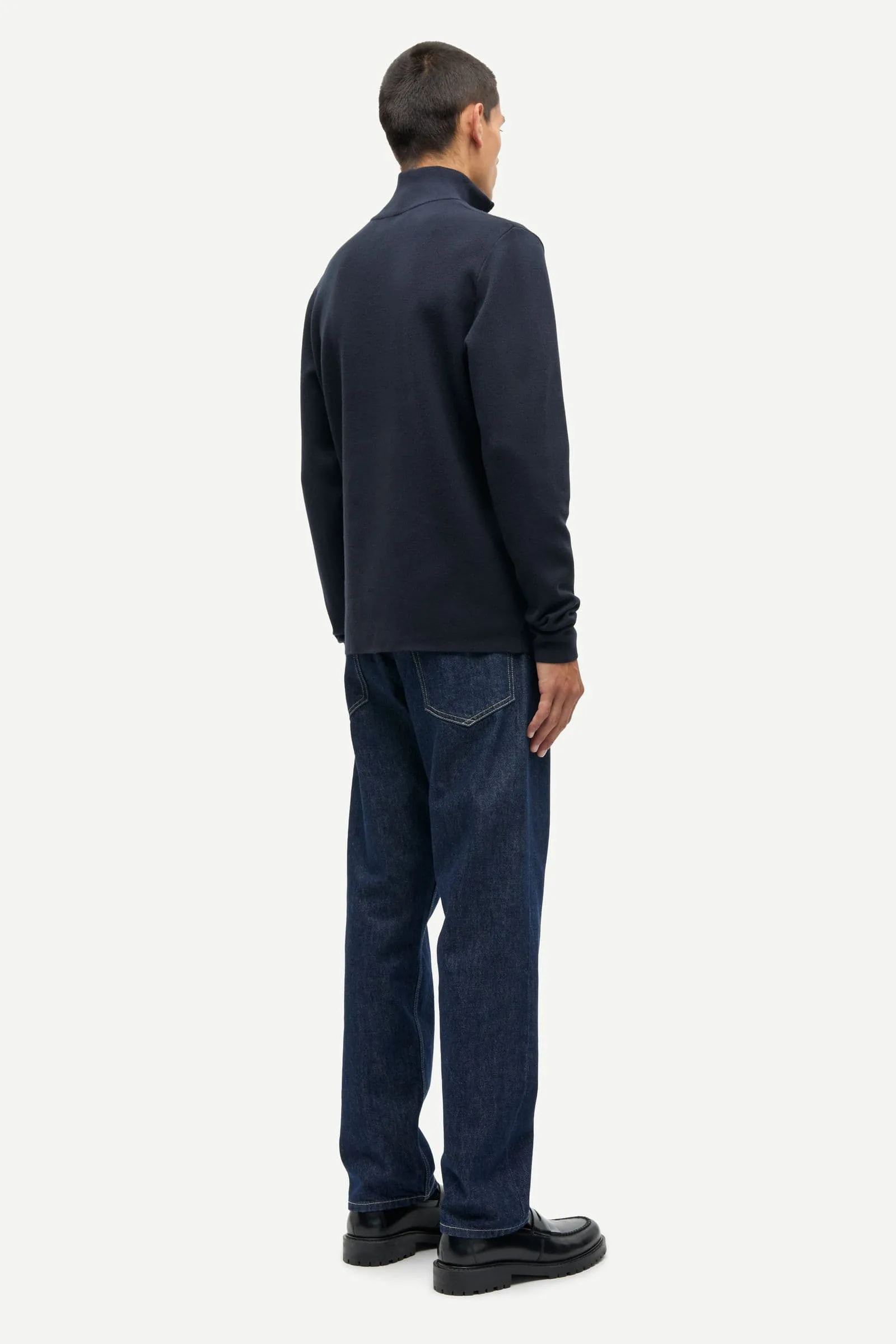 Samsoe Samsoe | Gunan Turtle Neck Zip - Sky Captain sold by Sisters & Co product image thumbnail 5