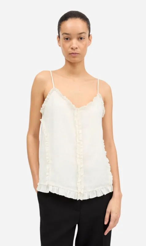 Skall Studio | Madeleine Cami Top - Ecru sold by Sisters & Co