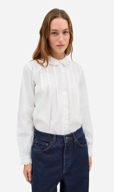 Skall Studio | Lulu Shirt - Optic White sold by Sisters & Co