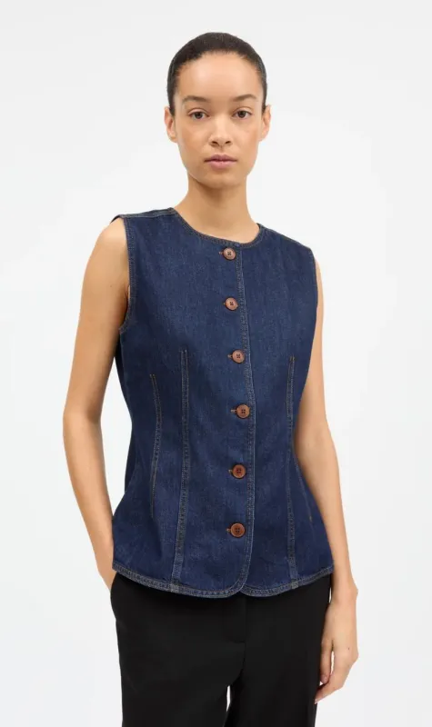 Skall Studio | Tammy Vest - Indigo Blue sold by Sisters & Co