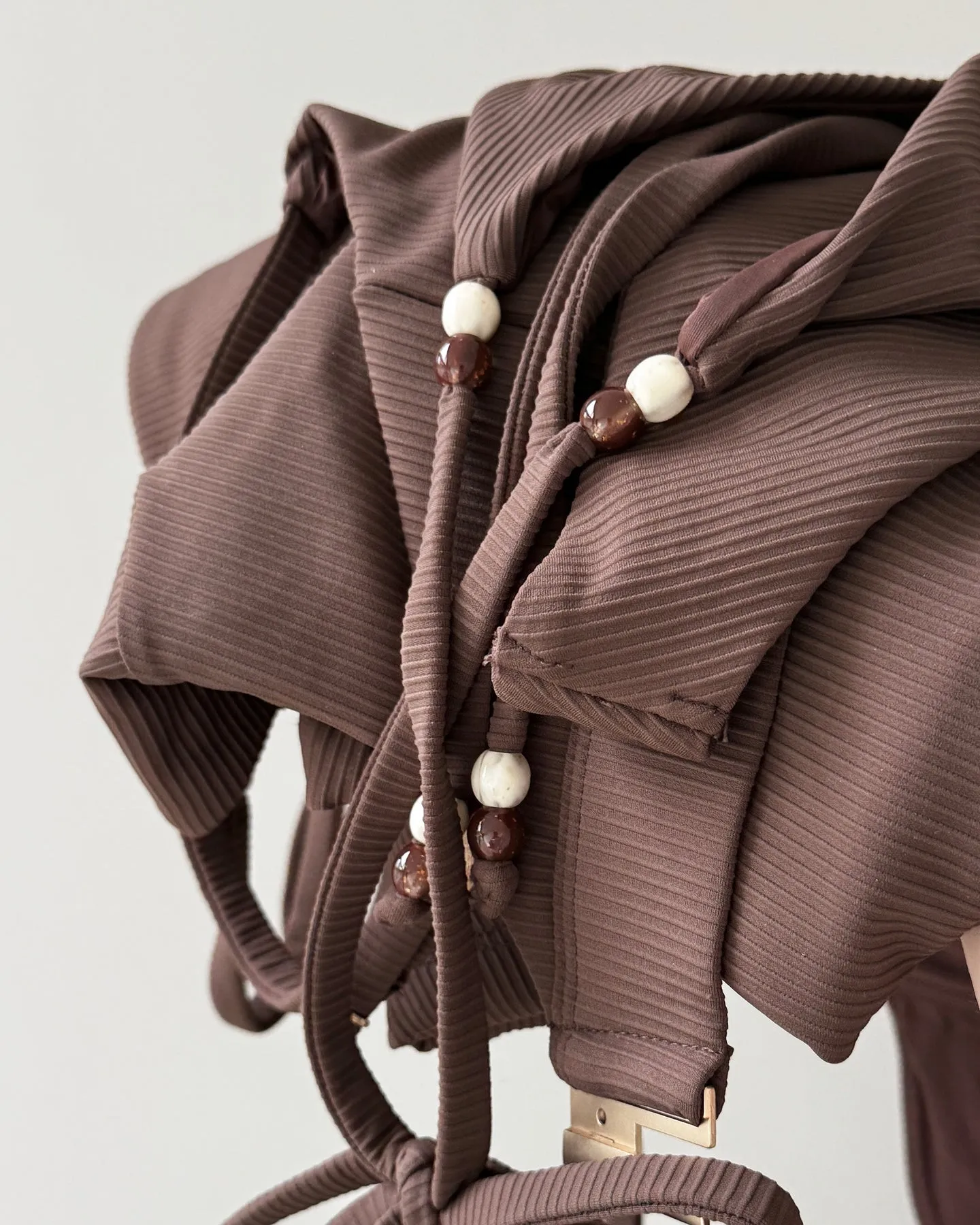 Dear Dylan | High Rise Swim Brief - Umber Rib sold by Sisters & Co product image thumbnail 5