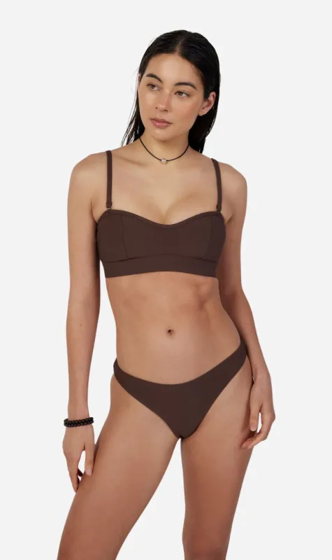 Dear Dylan | Swim Brief - Umber Rib sold by Sisters & Co