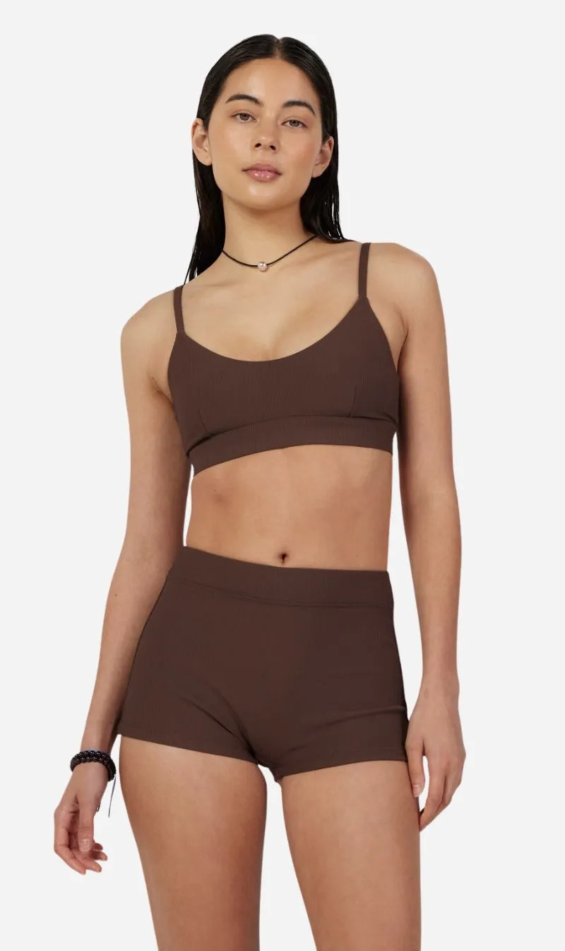 Dear Dylan | Swim Short - Umber Rib sold by Sisters & Co