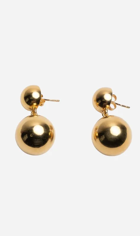 Jasmin Sparrow | Flow Earrings Short - Gold sold by Sister & Co