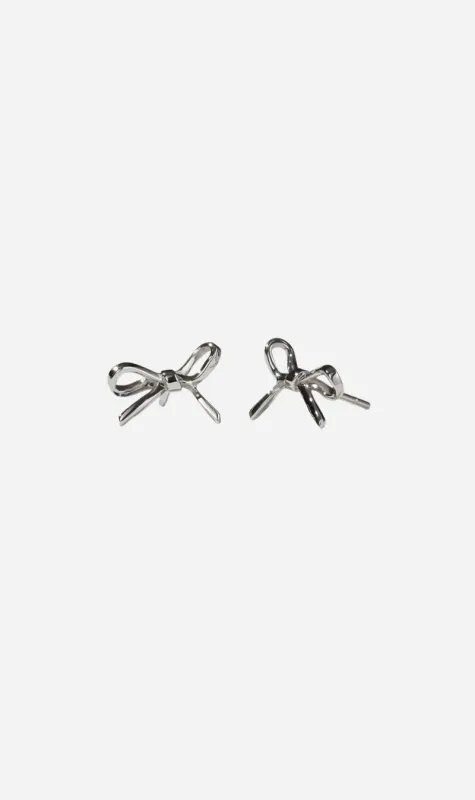 Meadowlark | Bow Signature Hoops - Silver sold by Sisters & Co