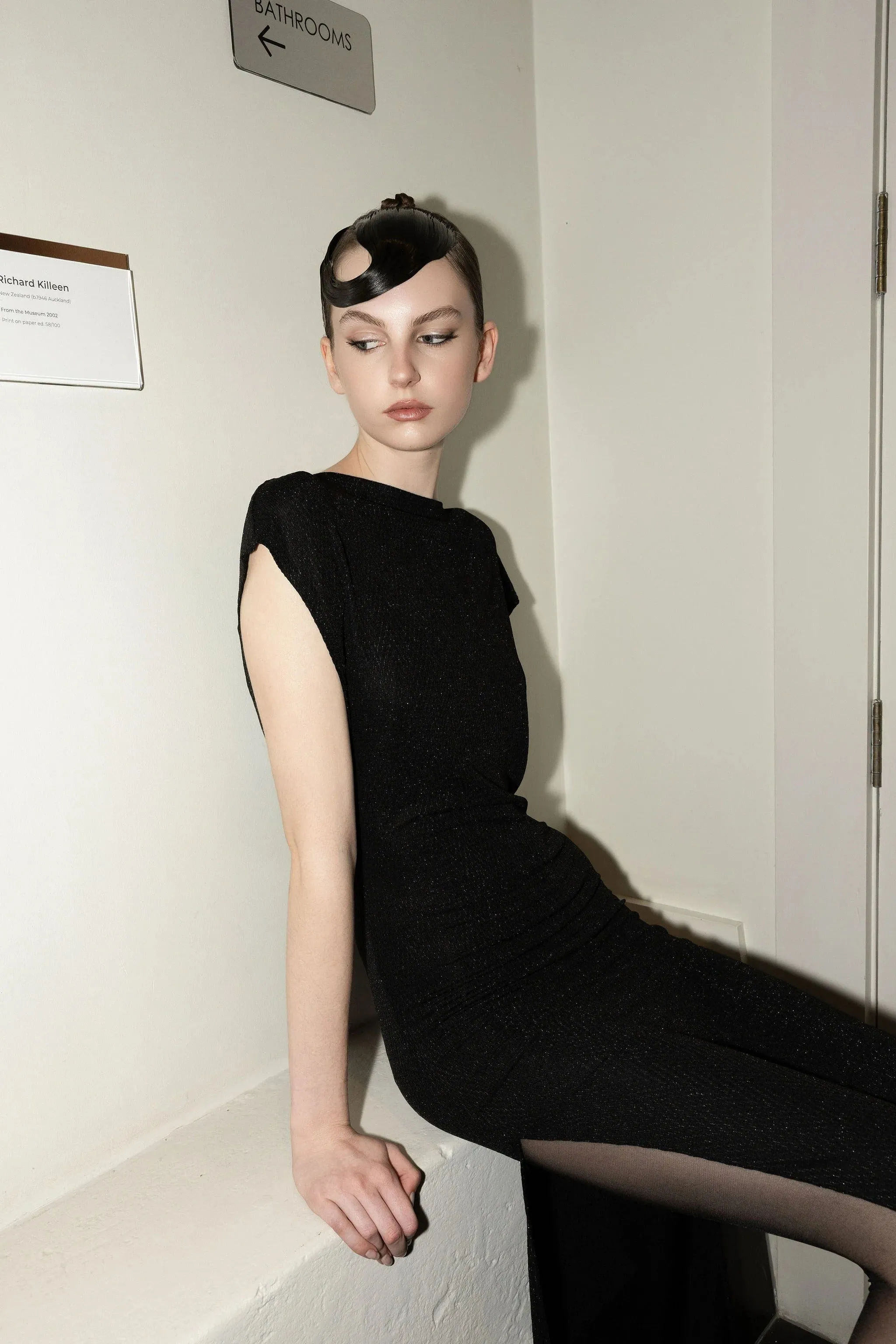 Knuefermann | Mykie Lurex Dress - Black Runway sold by Sisters & Co product image thumbnail 2