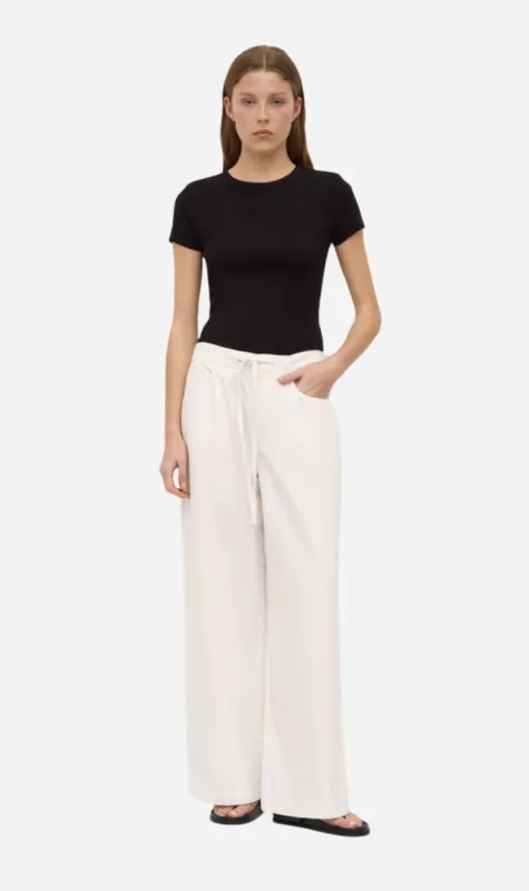 Assembly Label | Linley Rib Tee - Black sold by Sisters & Co