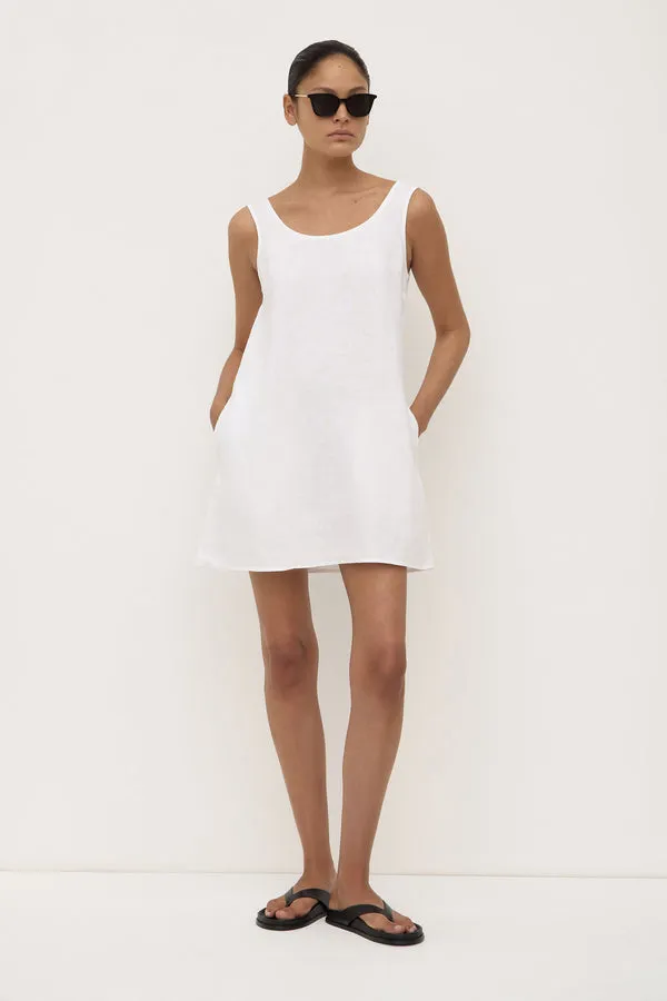 Assembly Label | Selma Linen Mini Dress - White sold by Sisters & Co product image thumbnail 5