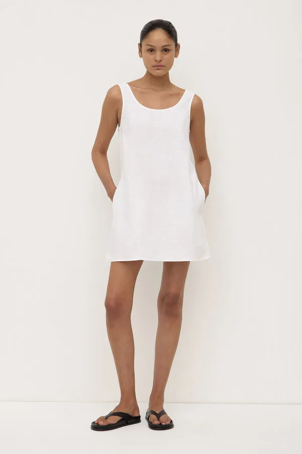 Assembly Label | Selma Linen Mini Dress - White sold by Sisters & Co product image thumbnail 2