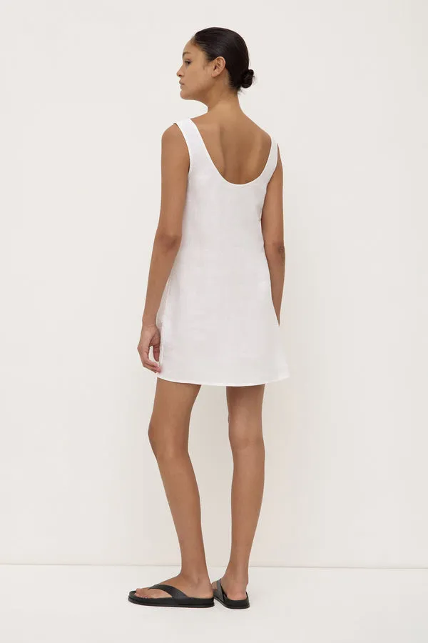 Assembly Label | Selma Linen Mini Dress - White sold by Sisters & Co product image thumbnail 4