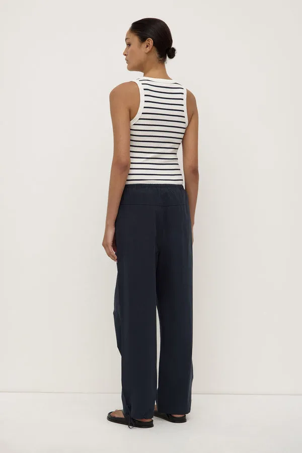 Assembly Label | Leony Stripe Tank - True Navy/Antique White sold by Sisters & Co product image thumbnail 5