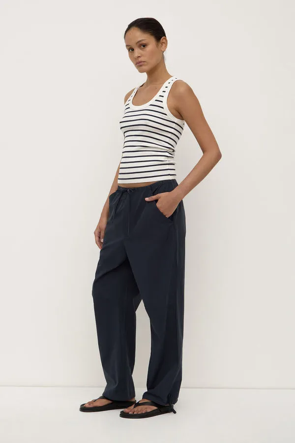 Assembly Label | Leony Stripe Tank - True Navy/Antique White sold by Sisters & Co product image thumbnail 3