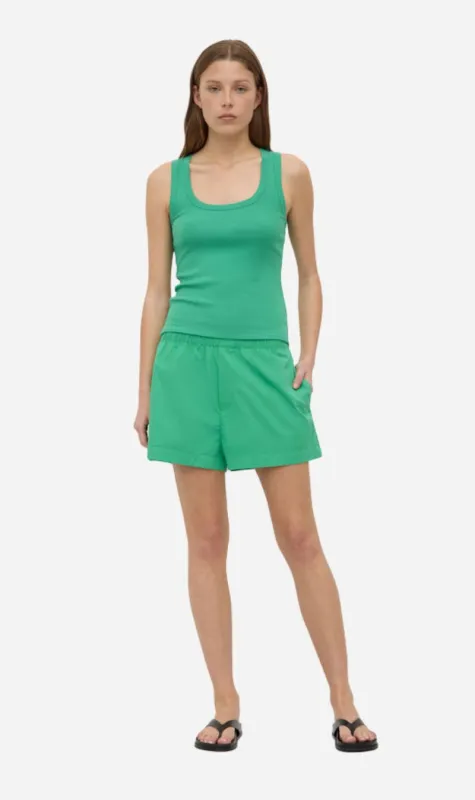Assembly Label | Robyn Scoop Neck Rib Tank - Bright Green sold by Sister & Co