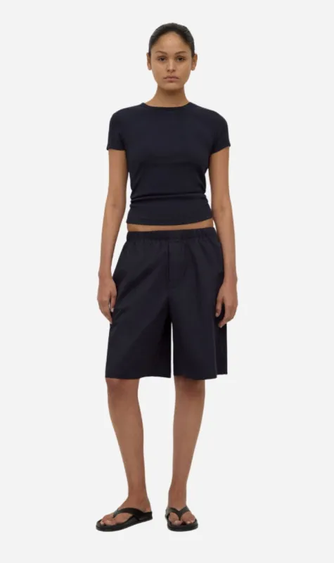 Assembly Label | Linley Rib Tee - True Navy sold by Sisters & Co