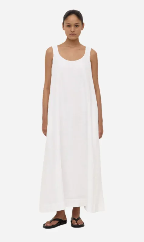 Assembly Label | Maree Linen Maxi Dress - White sold by Sisters & Co
